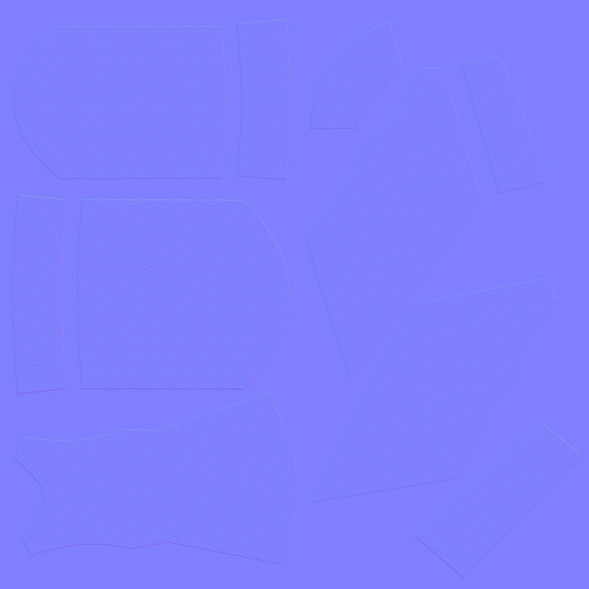 Traditional ikat pattern coat - clothing 3D model_24