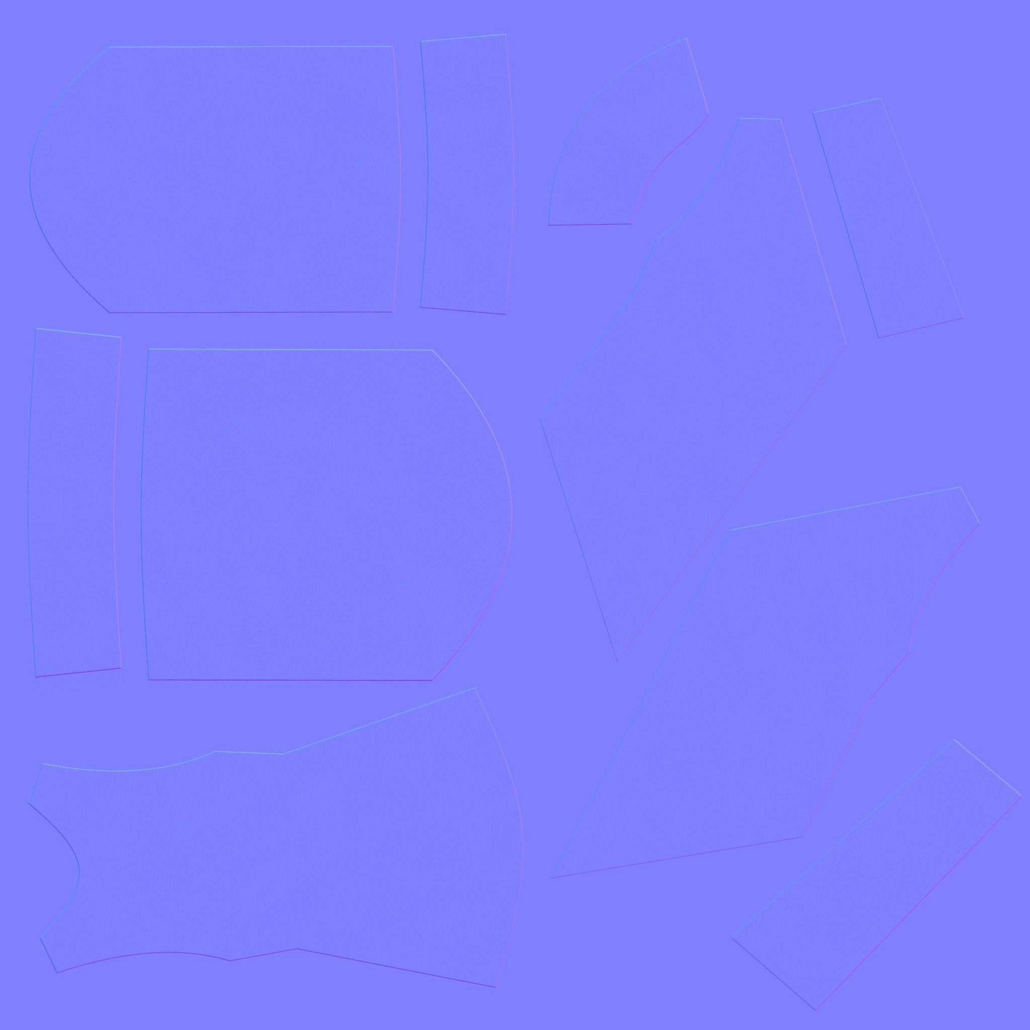 Traditional ikat pattern coat - clothing 3D model_25