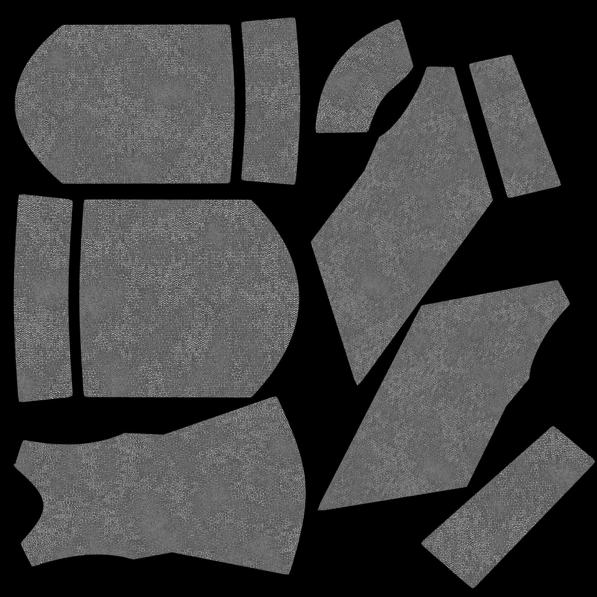 Traditional ikat pattern coat - clothing 3D model_33