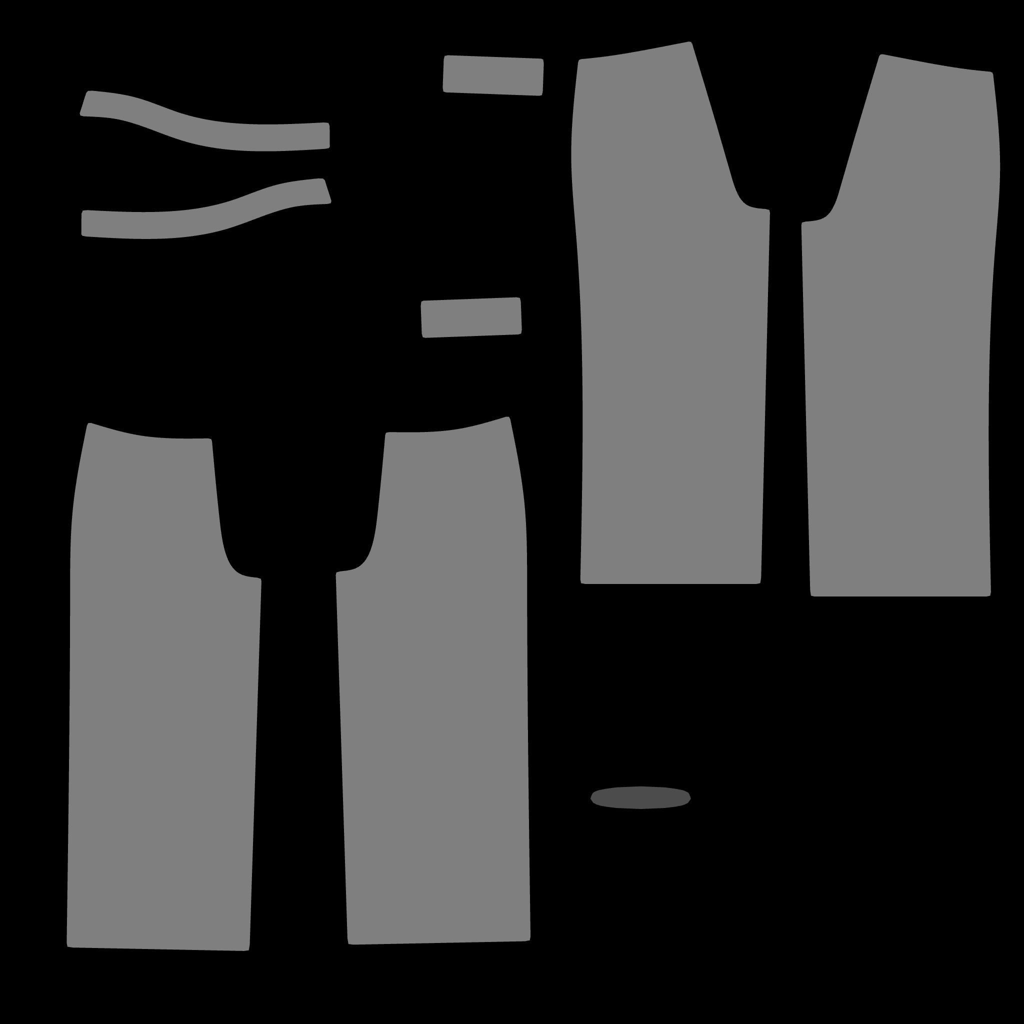 Traditional ikat pattern coat - clothing 3D model_30