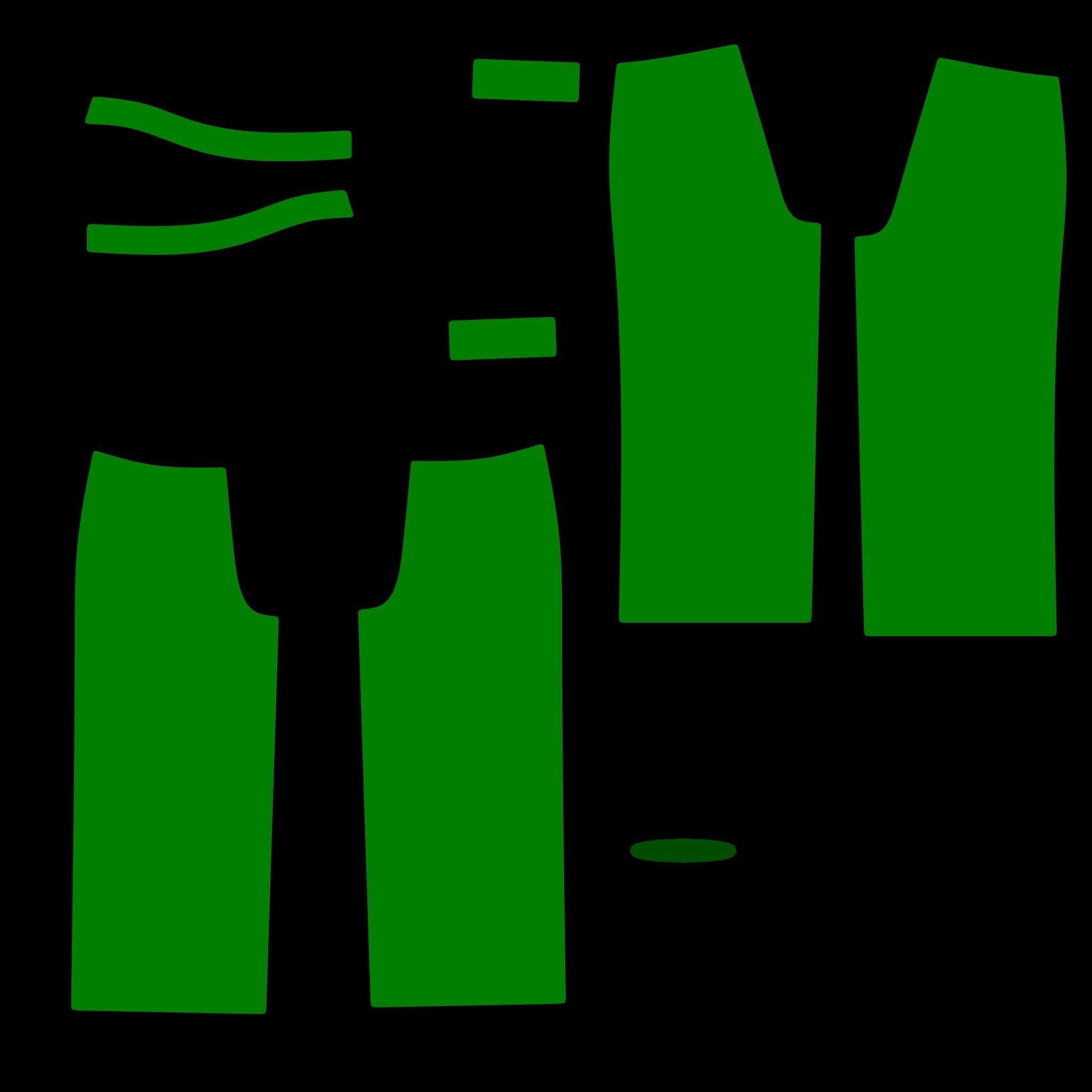 Traditional ikat pattern coat - clothing 3D model_14