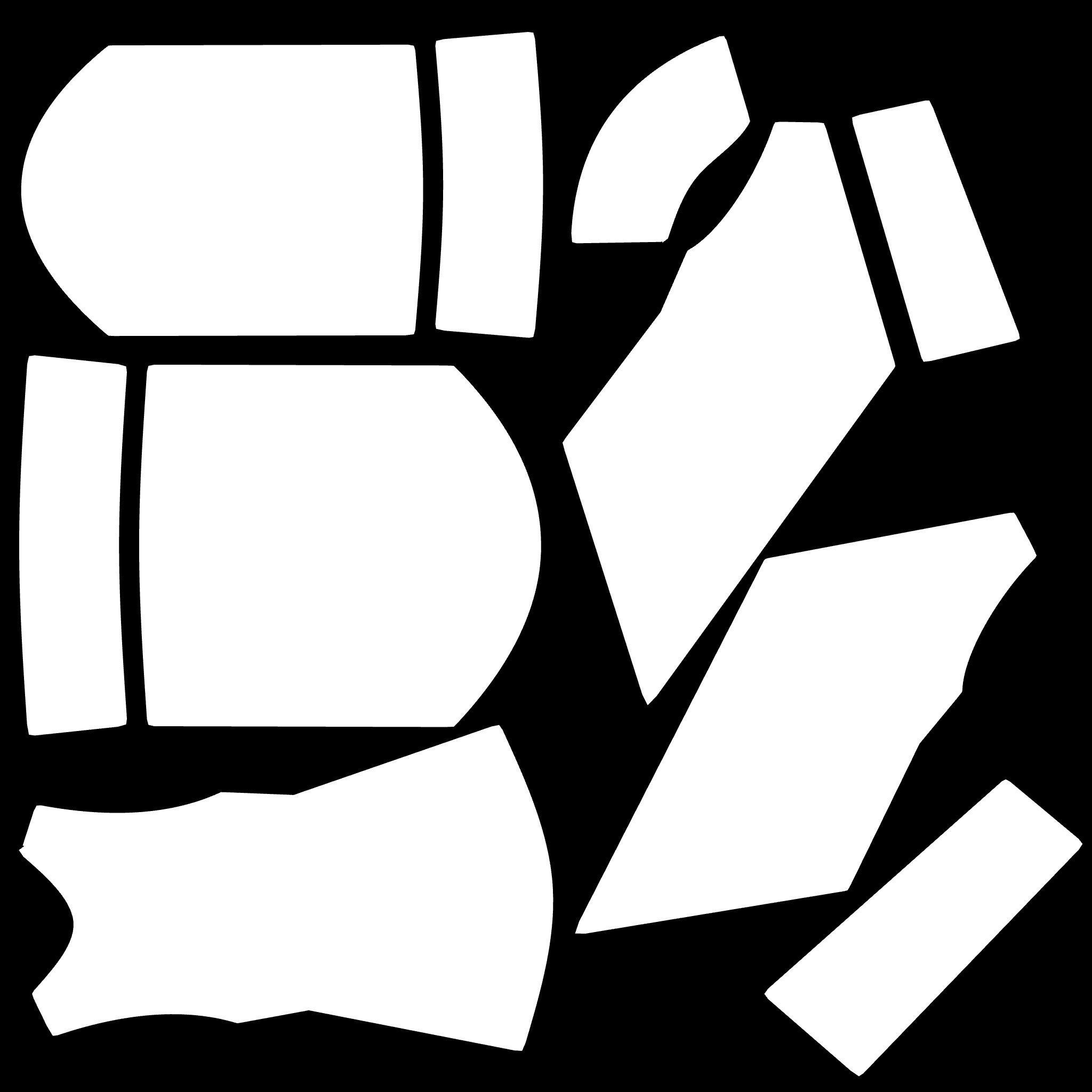 Traditional ikat pattern coat - clothing 3D model_28