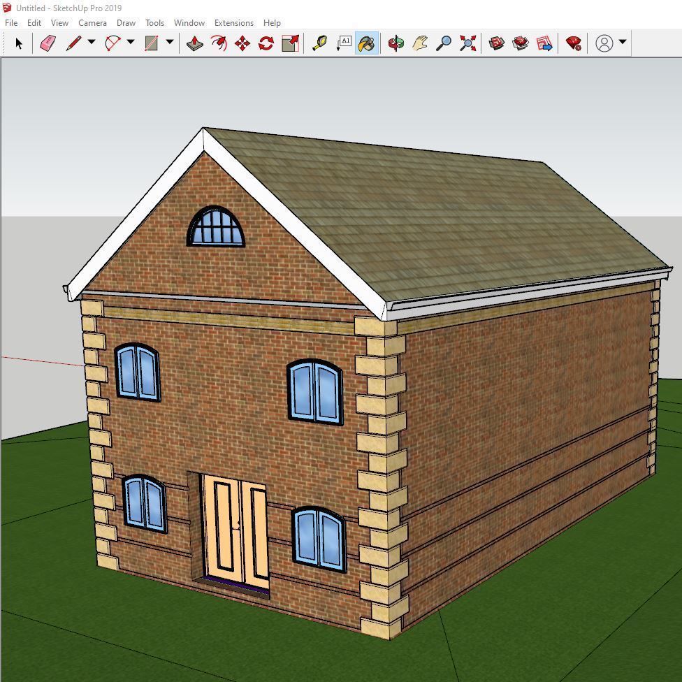 Small Apartment 3D House plan  Low-poly 3D model_21