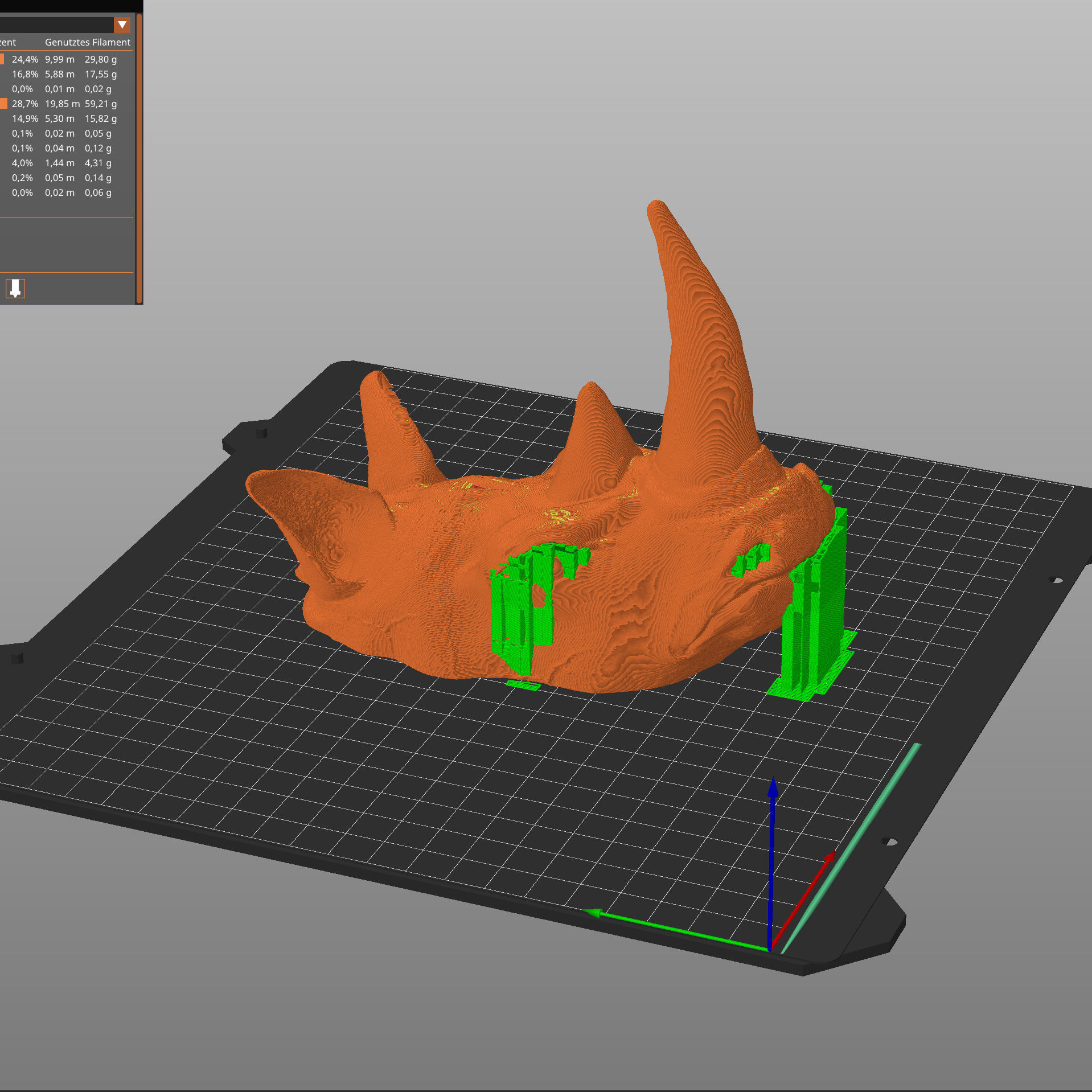 Rhinocerus-Dozer  Rhino  Bust- High-Polygon 3D print model 3D print model_14