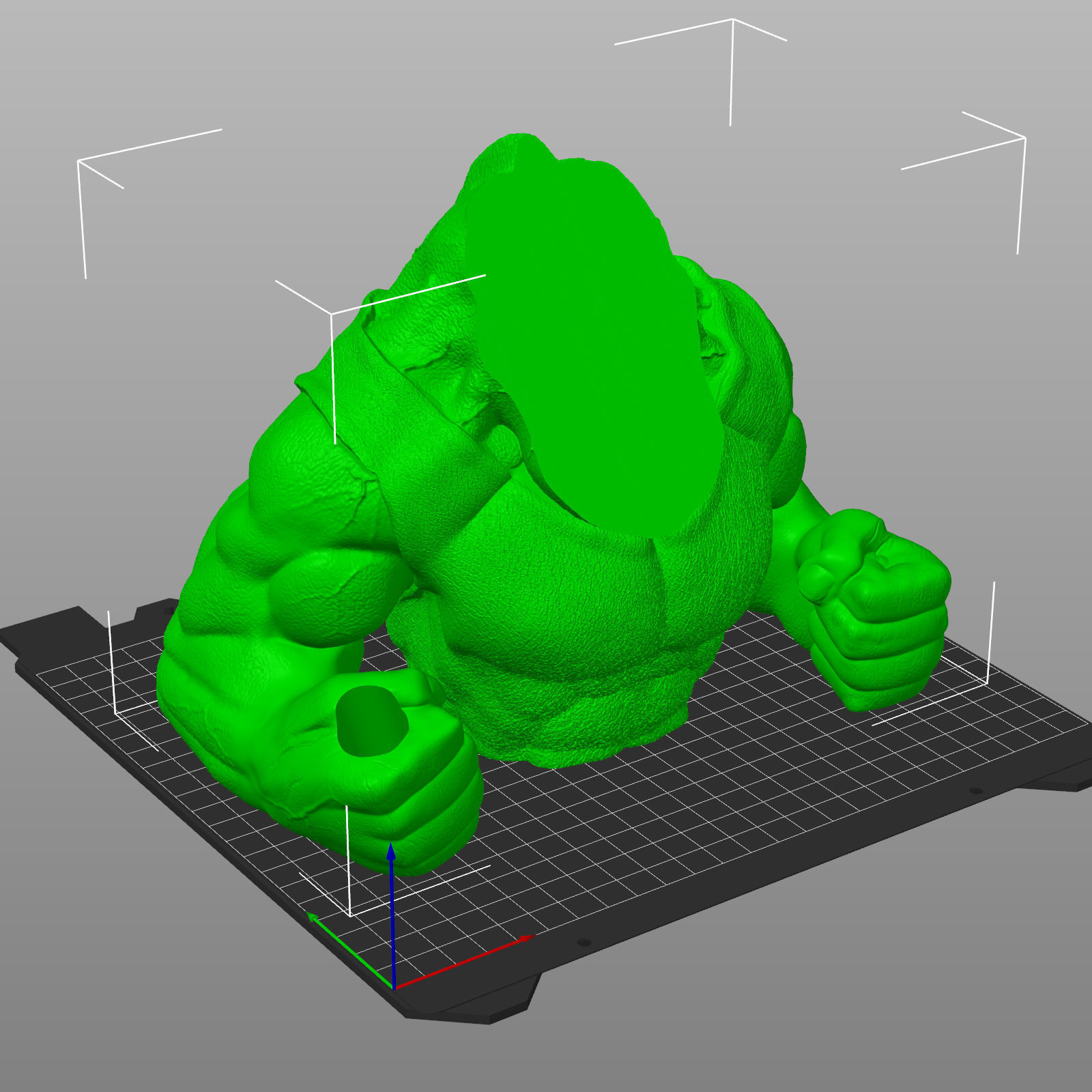 Rhinocerus-Dozer  Rhino  Bust- High-Polygon 3D print model 3D print model_16