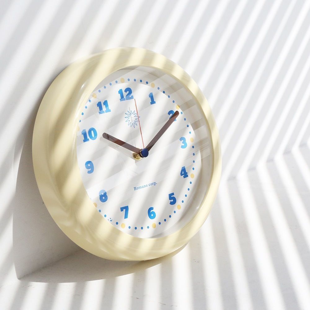 Romane creamy wall clock 3D model_1