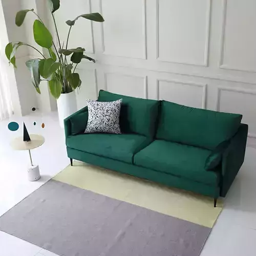 Roxy Waterproof Velvet Fabric 3 Seater Sofa