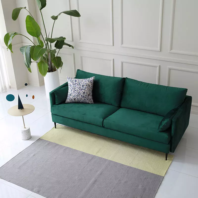 Roxy Waterproof Velvet Fabric 3 Seater Sofa 3D model_0