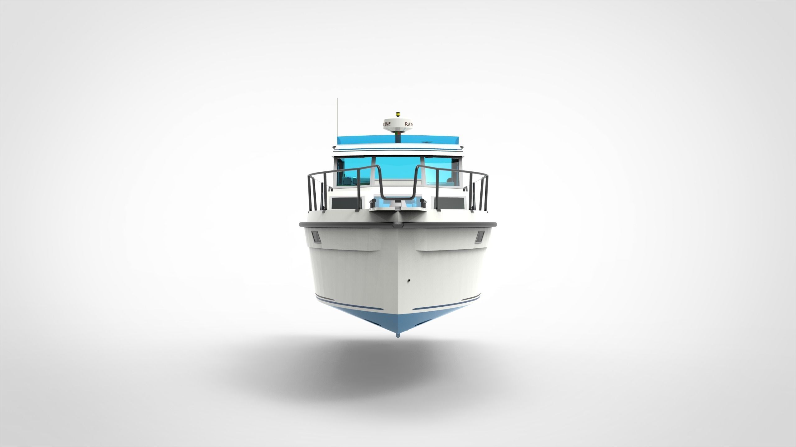 Recreational Boat 3D model_2