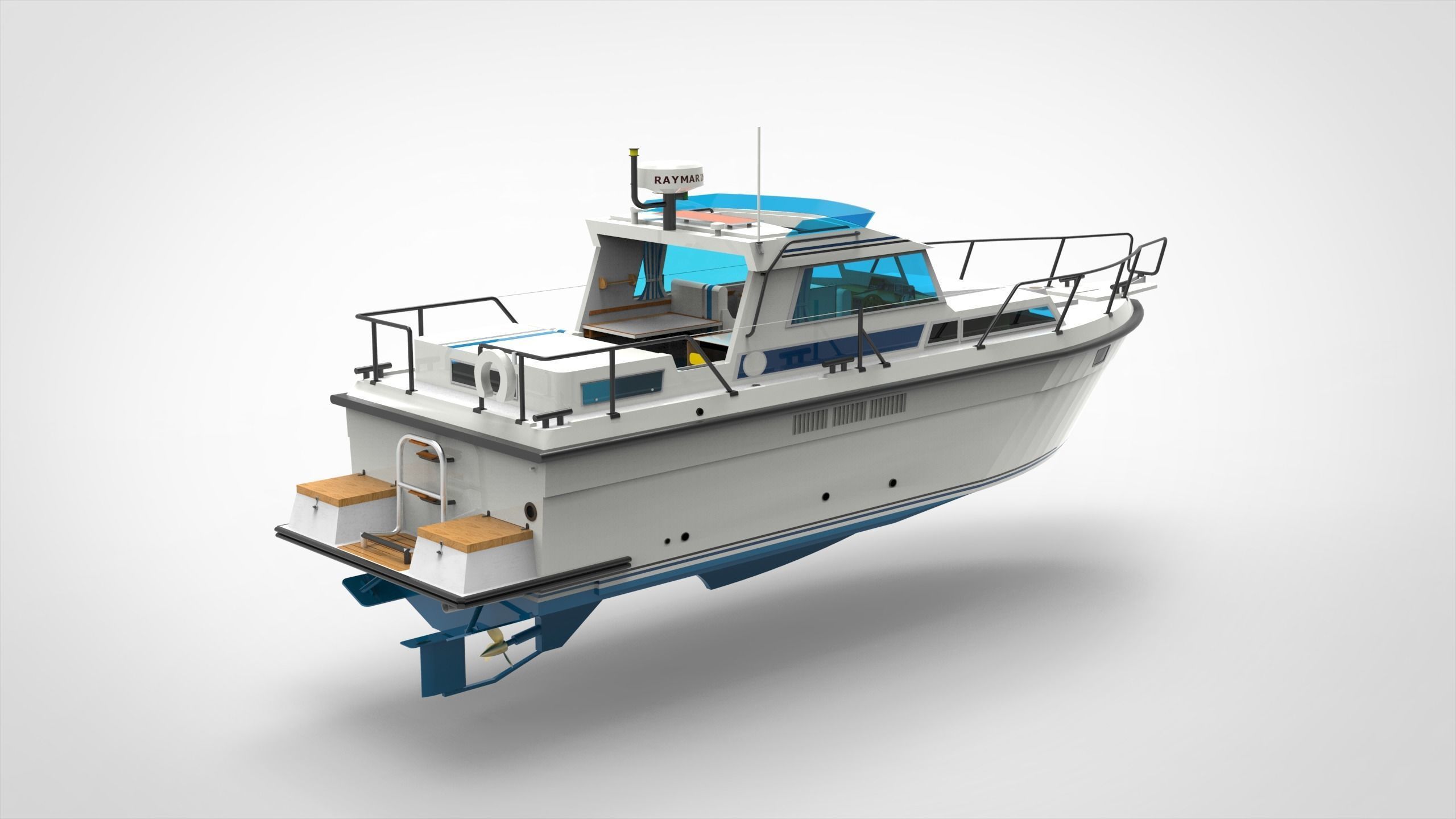 Recreational Boat 3D model_7