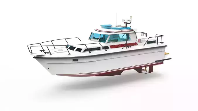 Recreational Boat 3D model