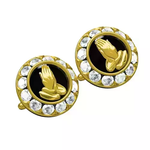Praying Hands Cufflink