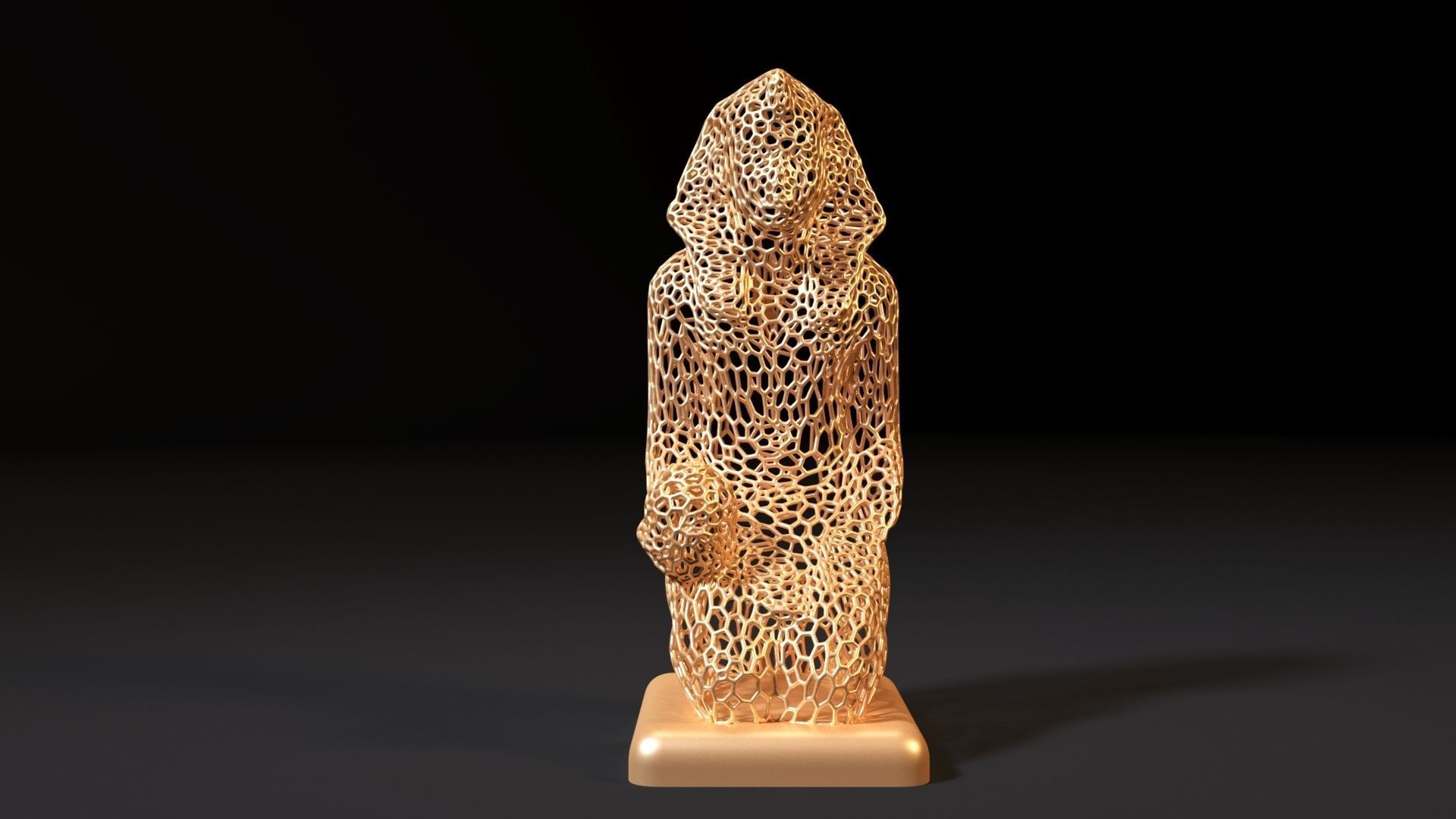 Egyptian sculpture 3D print model_7