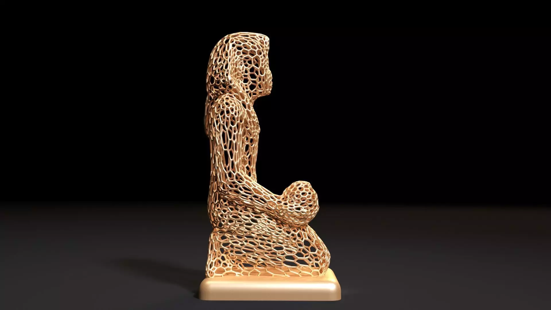 Egyptian sculpture 3D print model_0