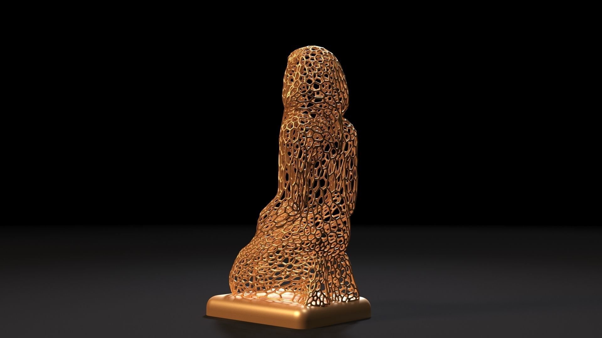 Egyptian sculpture 3D print model_3