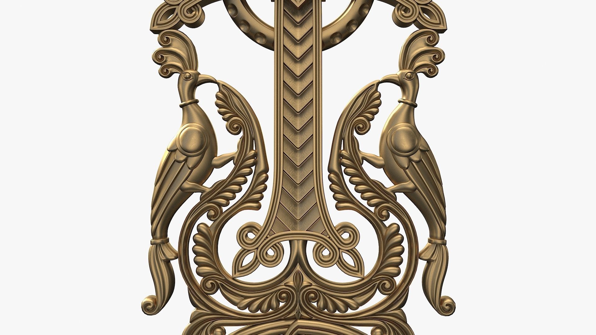 Khachqar Armenian STL model for CNC Cross Stone Khachkar Xachqar 3D model_12