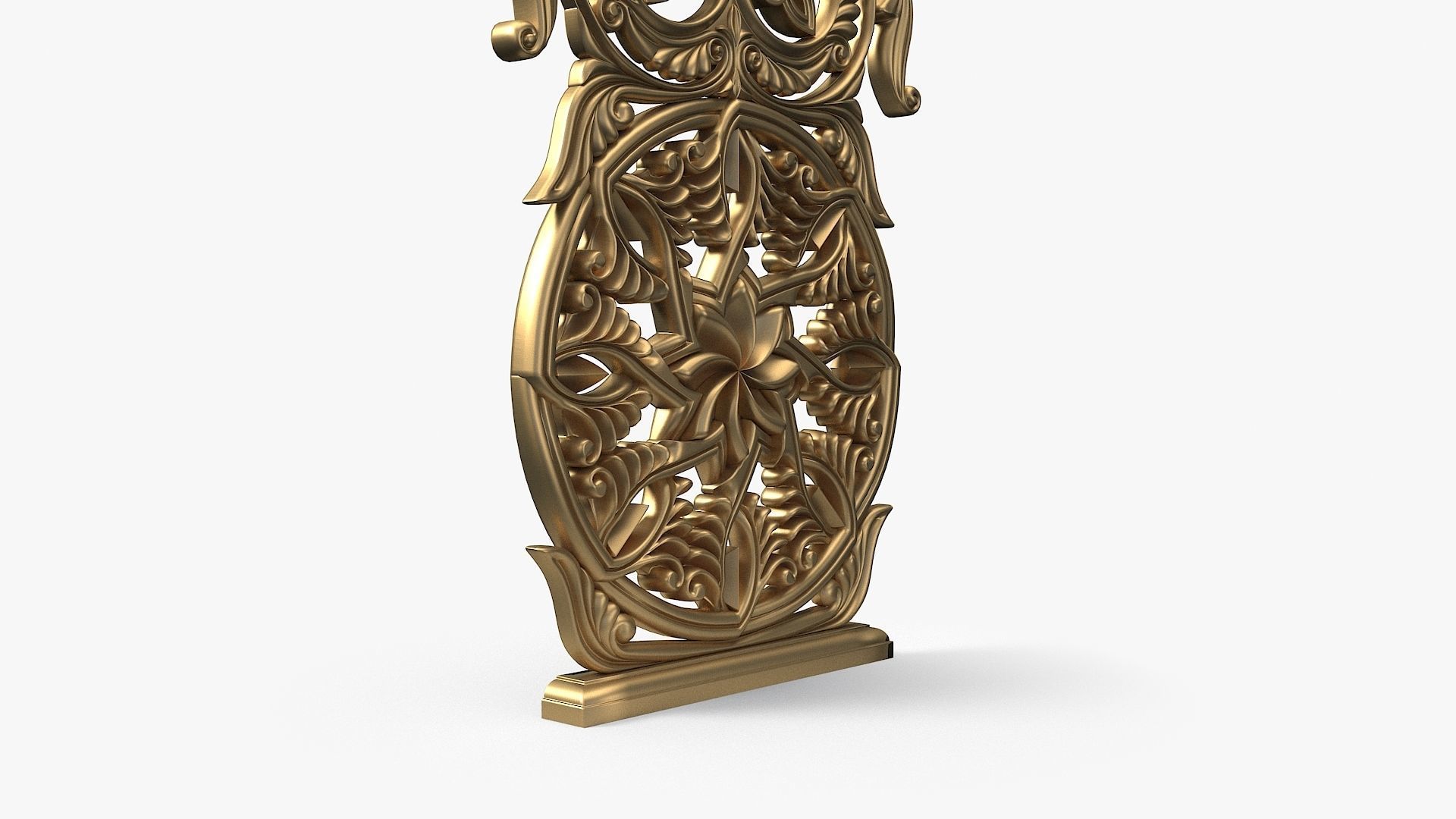 Khachqar Armenian STL model for CNC Cross Stone Khachkar Xachqar 3D model_11