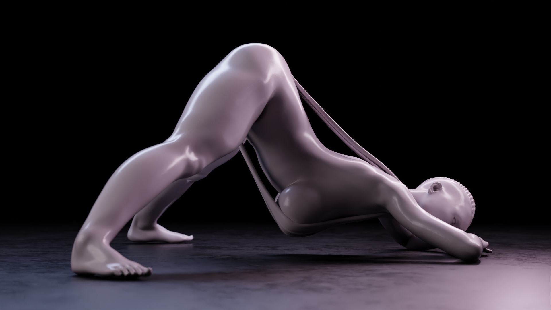 Sexy girl 75 Jack-o Pose V2 3D print model_15