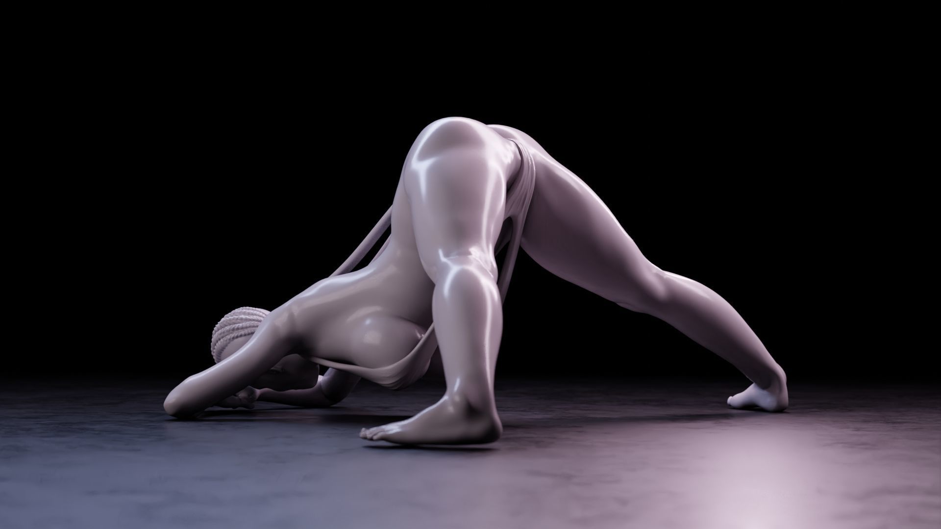 Sexy girl 75 Jack-o Pose V2 3D print model_2