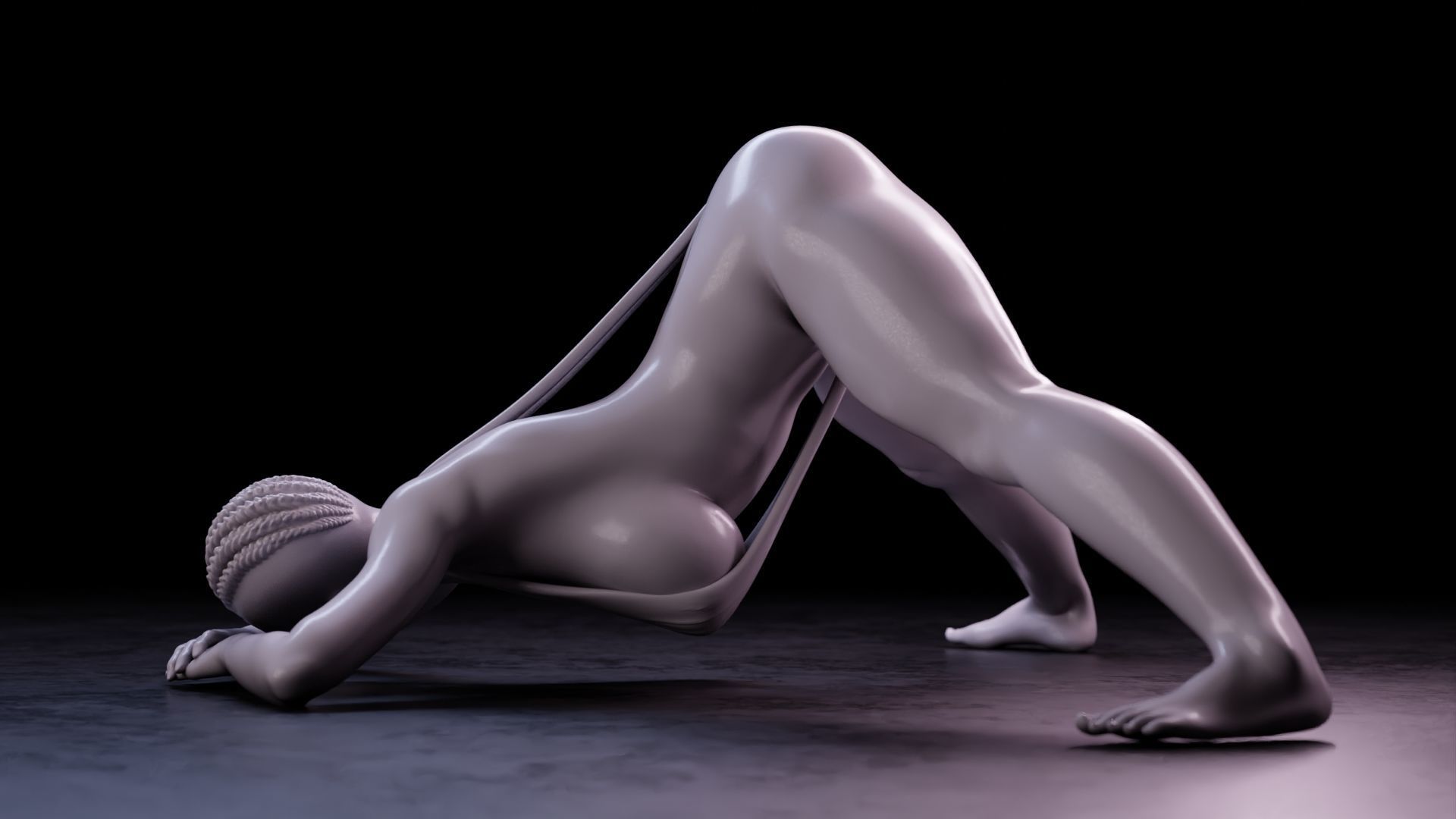 Sexy girl 75 Jack-o Pose V2 3D print model_3