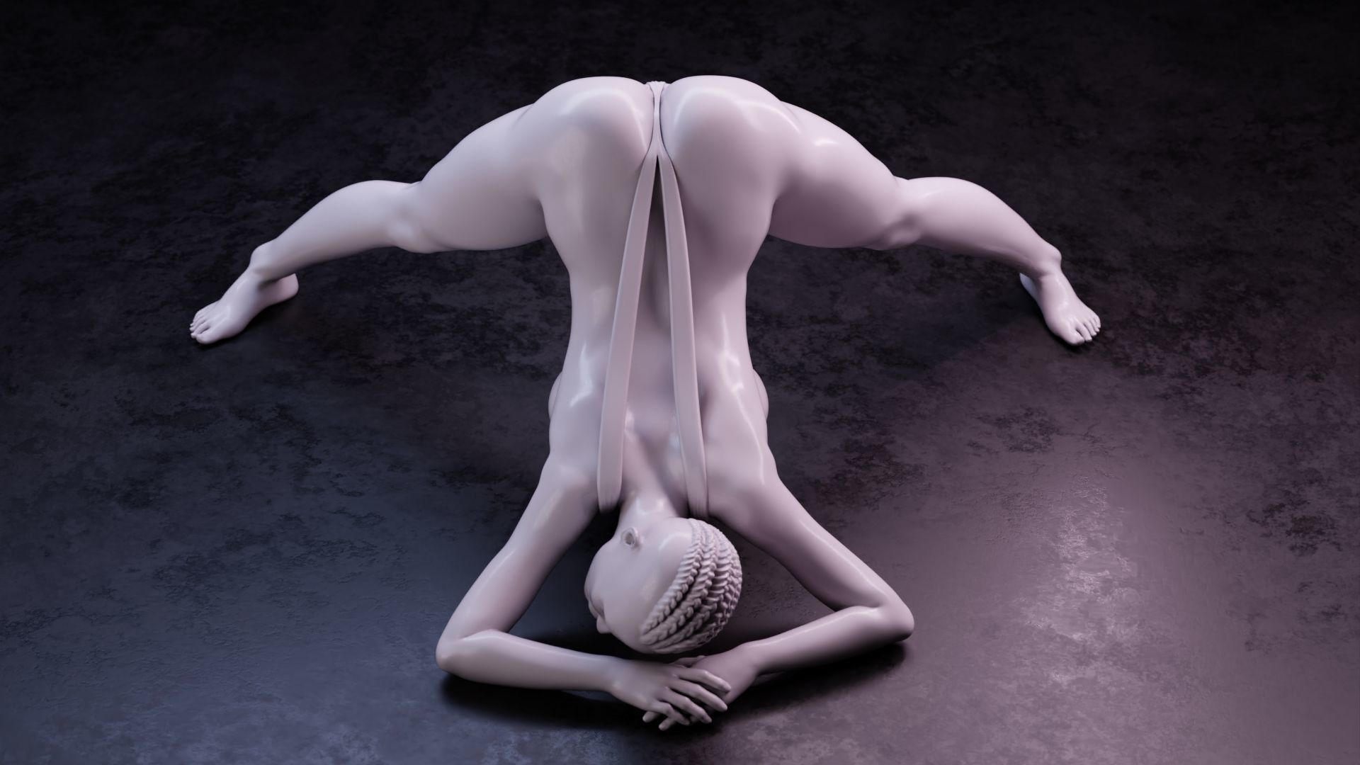 Sexy girl 75 Jack-o Pose V2 3D print model_7