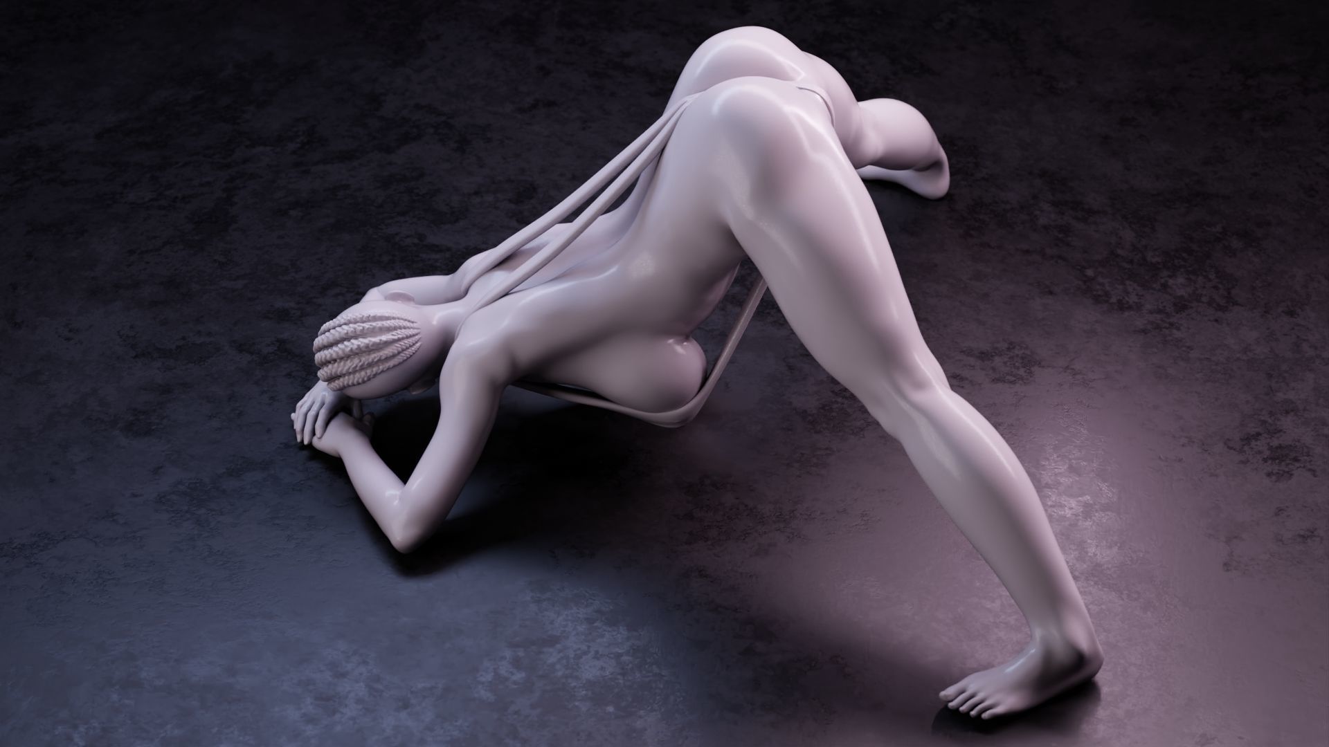 Sexy girl 75 Jack-o Pose V2 3D print model_9