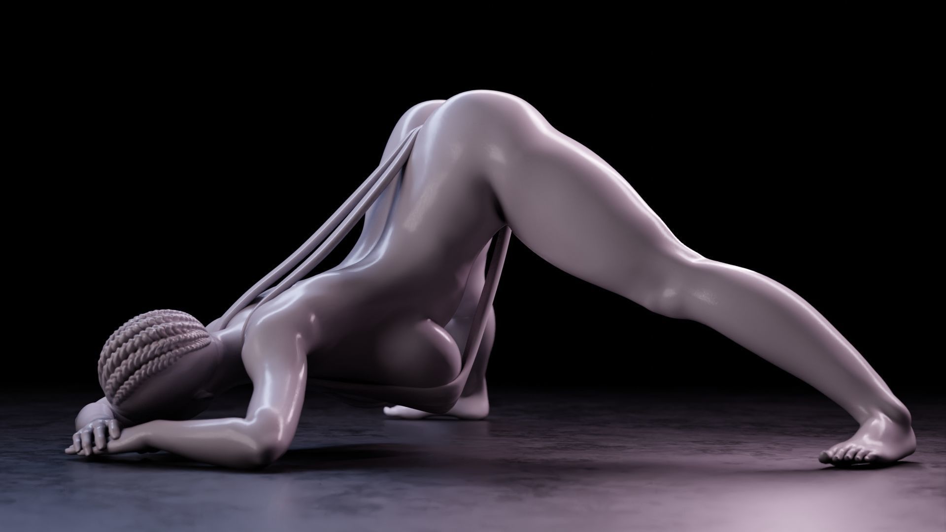 Sexy girl 75 Jack-o Pose V2 3D print model_4