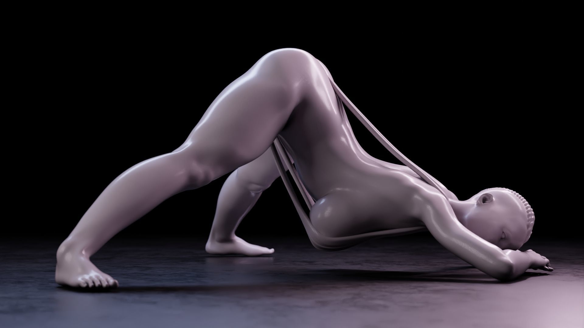 Sexy girl 75 Jack-o Pose V2 3D print model_14