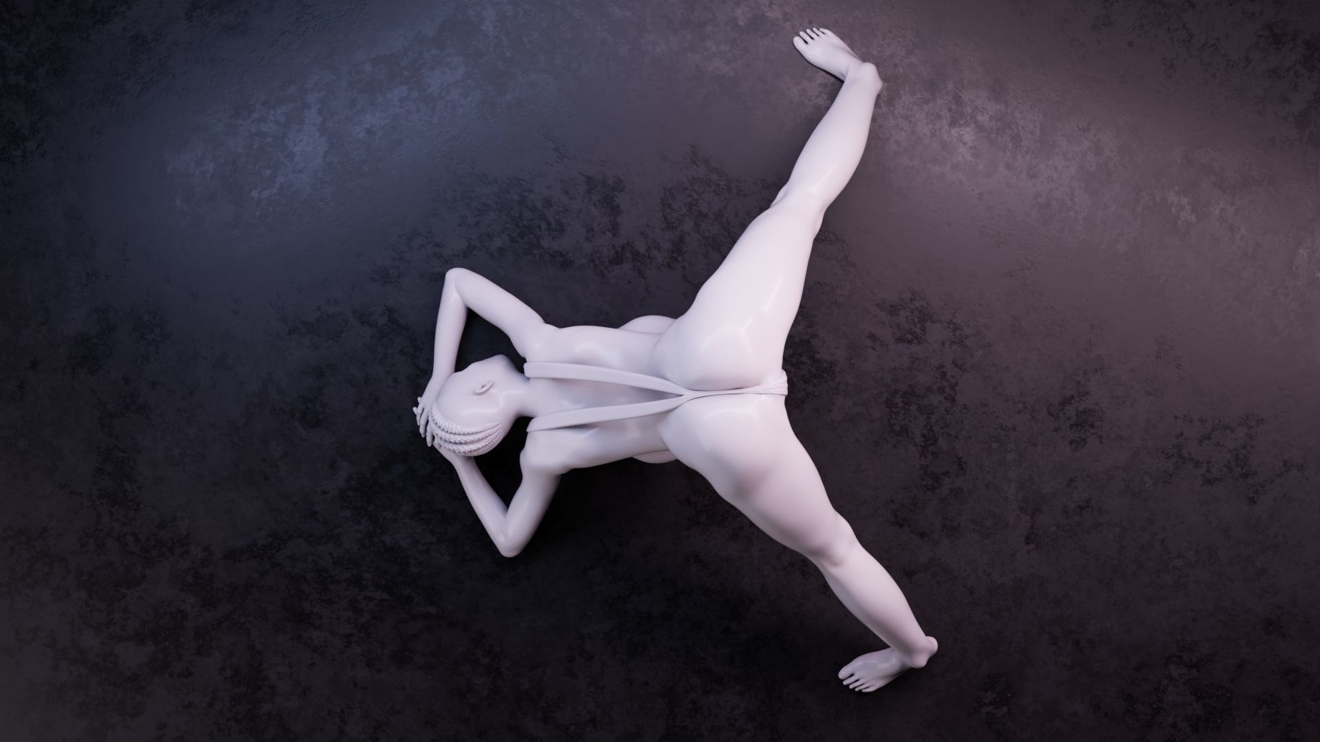 Sexy girl 75 Jack-o Pose V2 3D print model_12