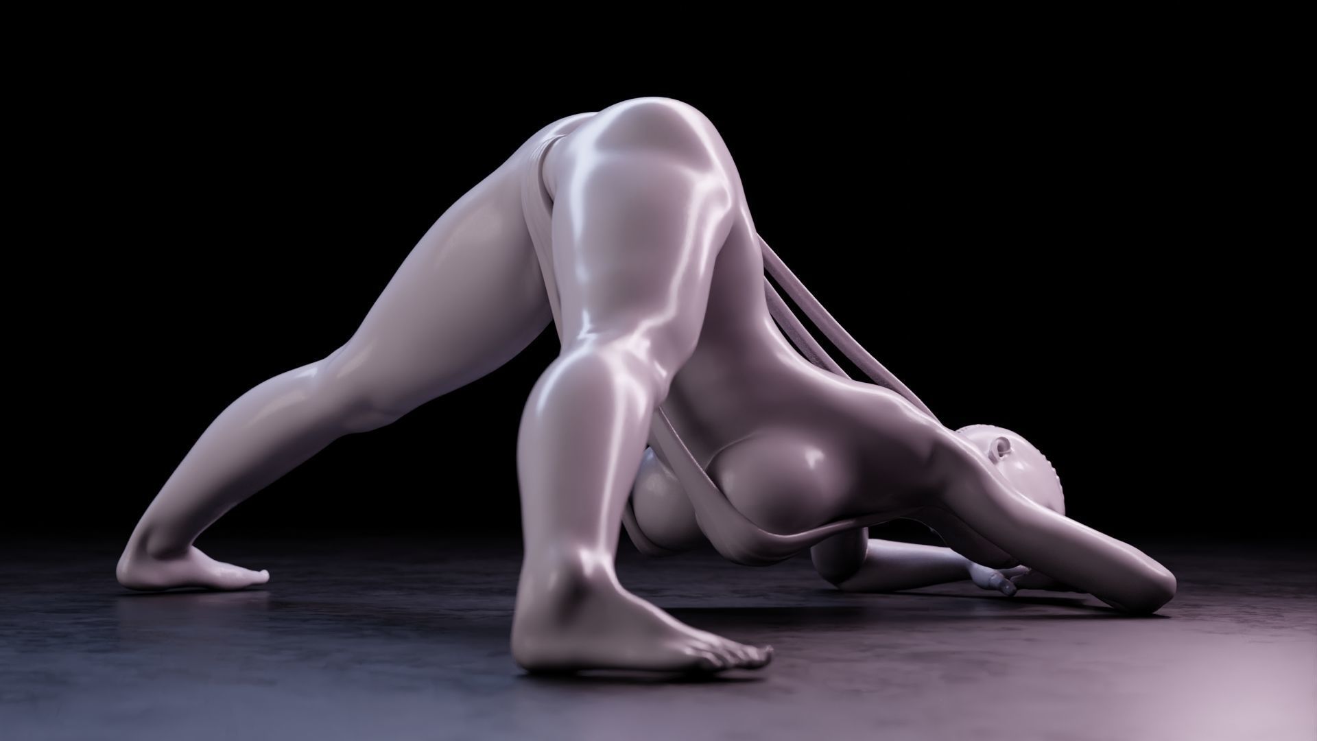 Sexy girl 75 Jack-o Pose V2 3D print model_16