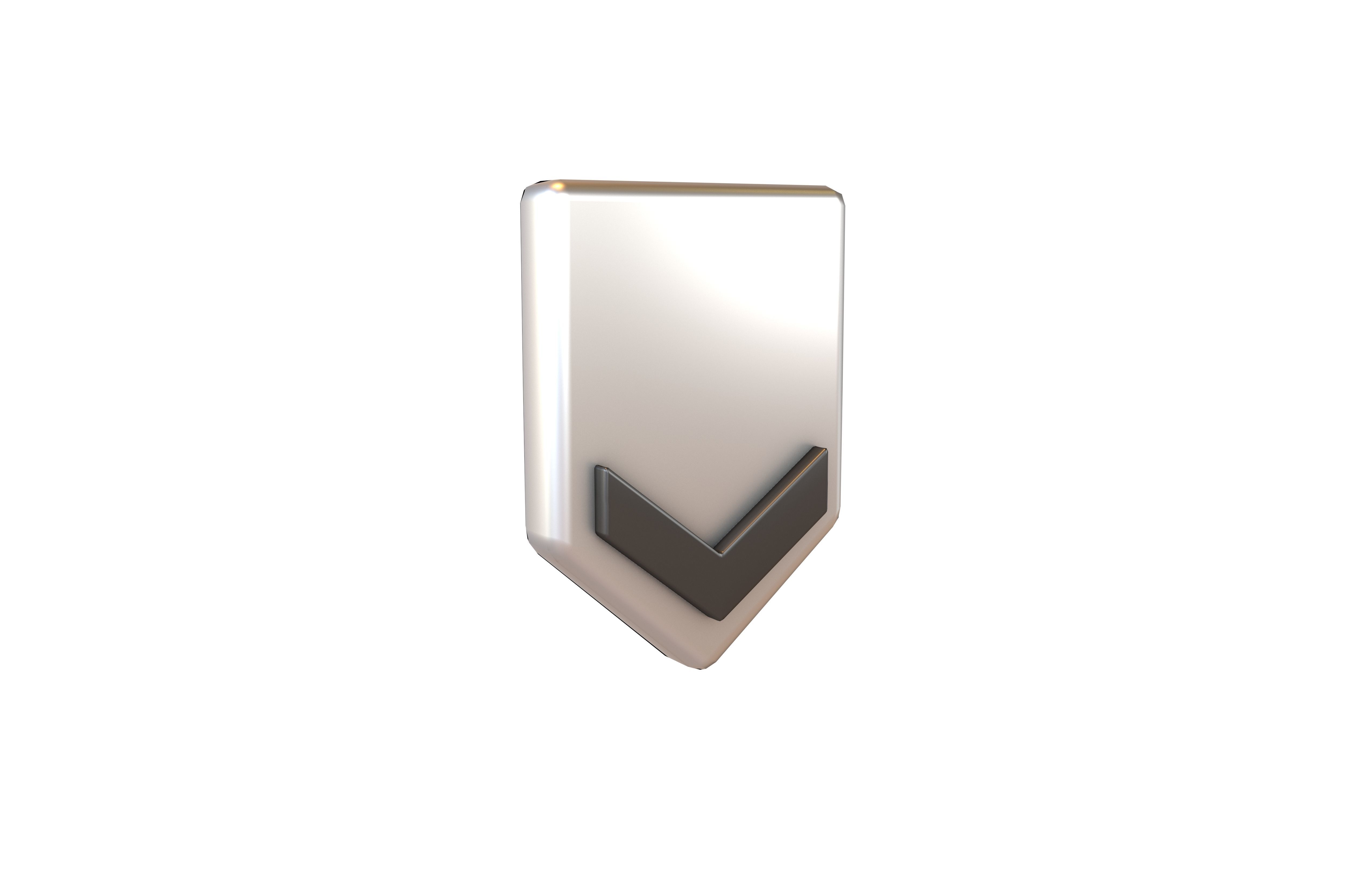 Rank Medal v2 007 Low-poly 3D model_1