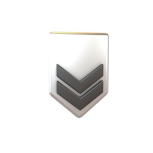 Rank Medal v3 007 Low-poly 3D model