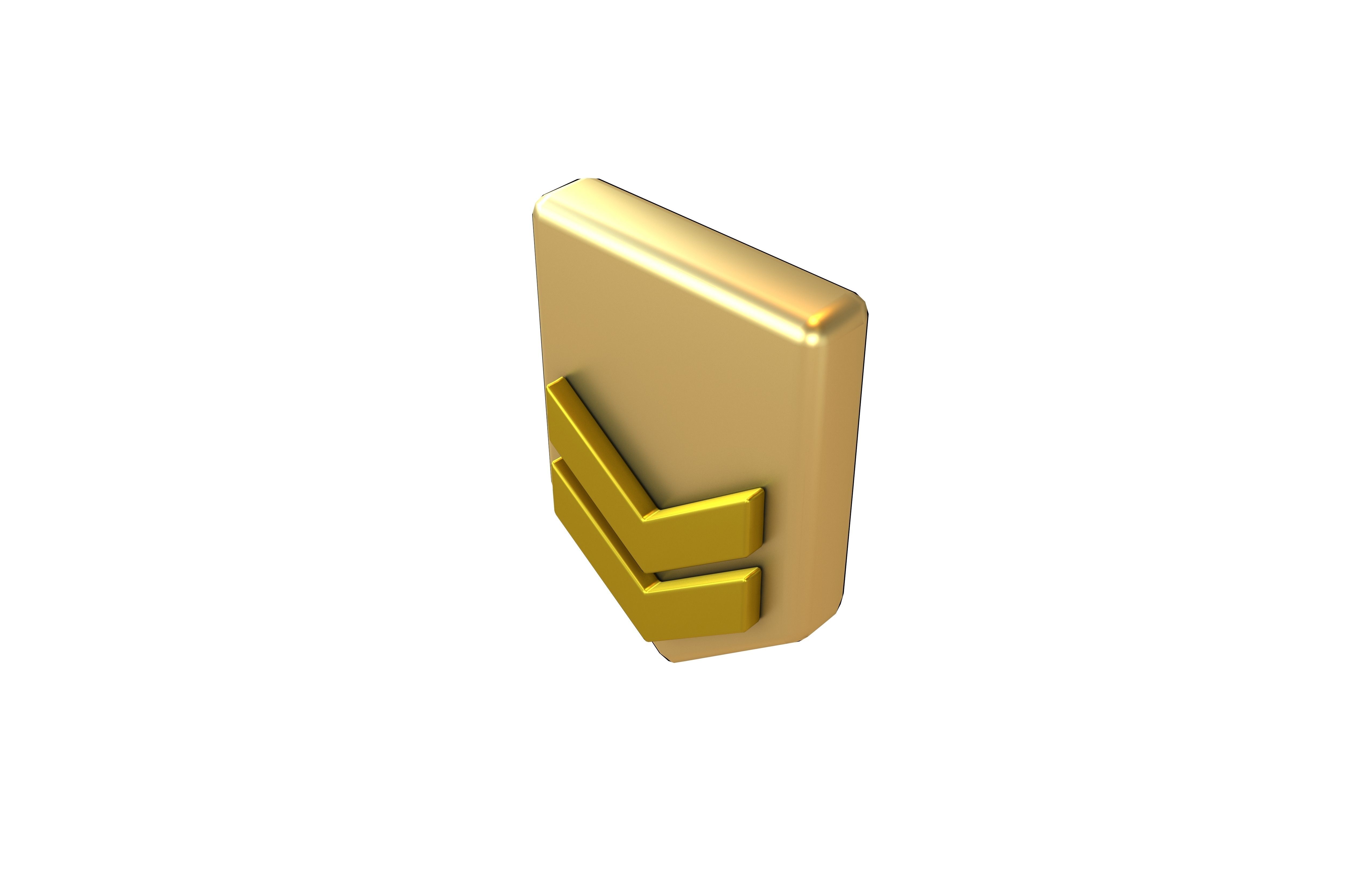 Rank Medal v3 008 Low-poly 3D model_2