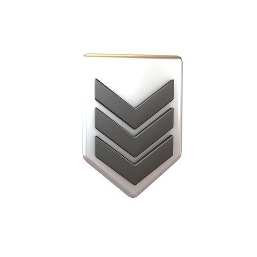 Rank Medal v4 007 Low-poly 3D model