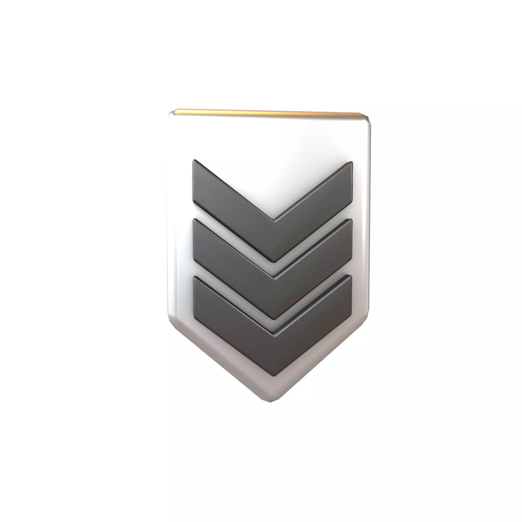 Rank Medal v4 007 Low-poly 3D model