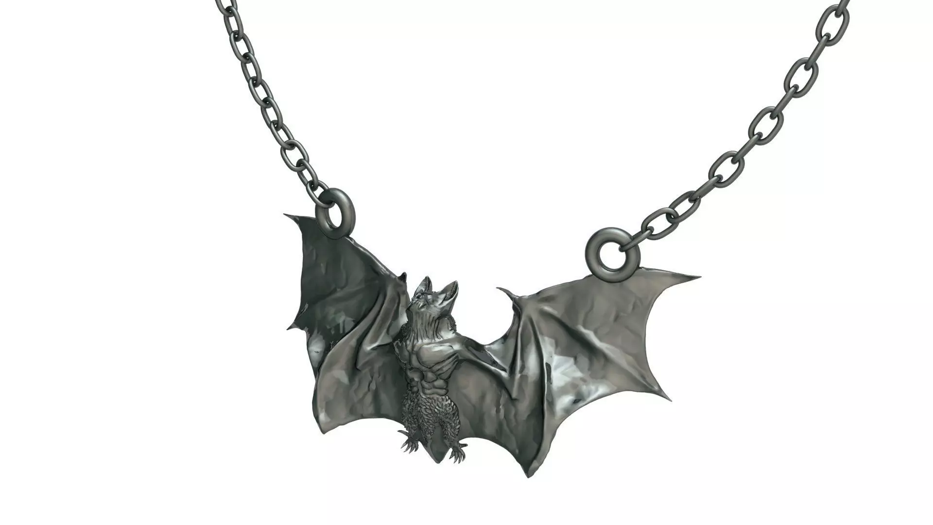 Bat Pendant 3D print model_0