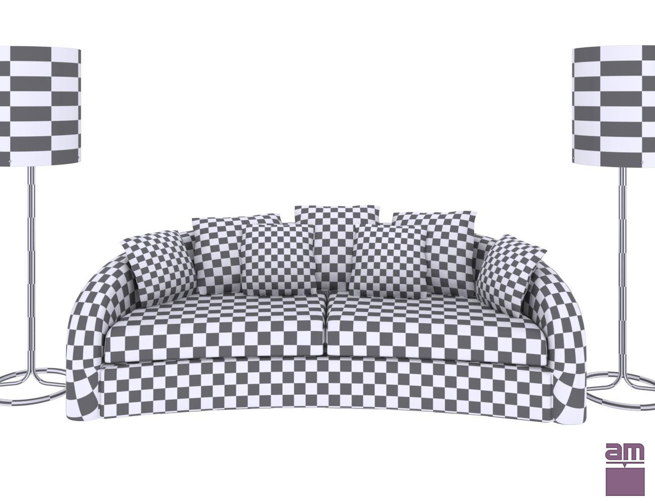 Armani sofa Esther 3D model_8