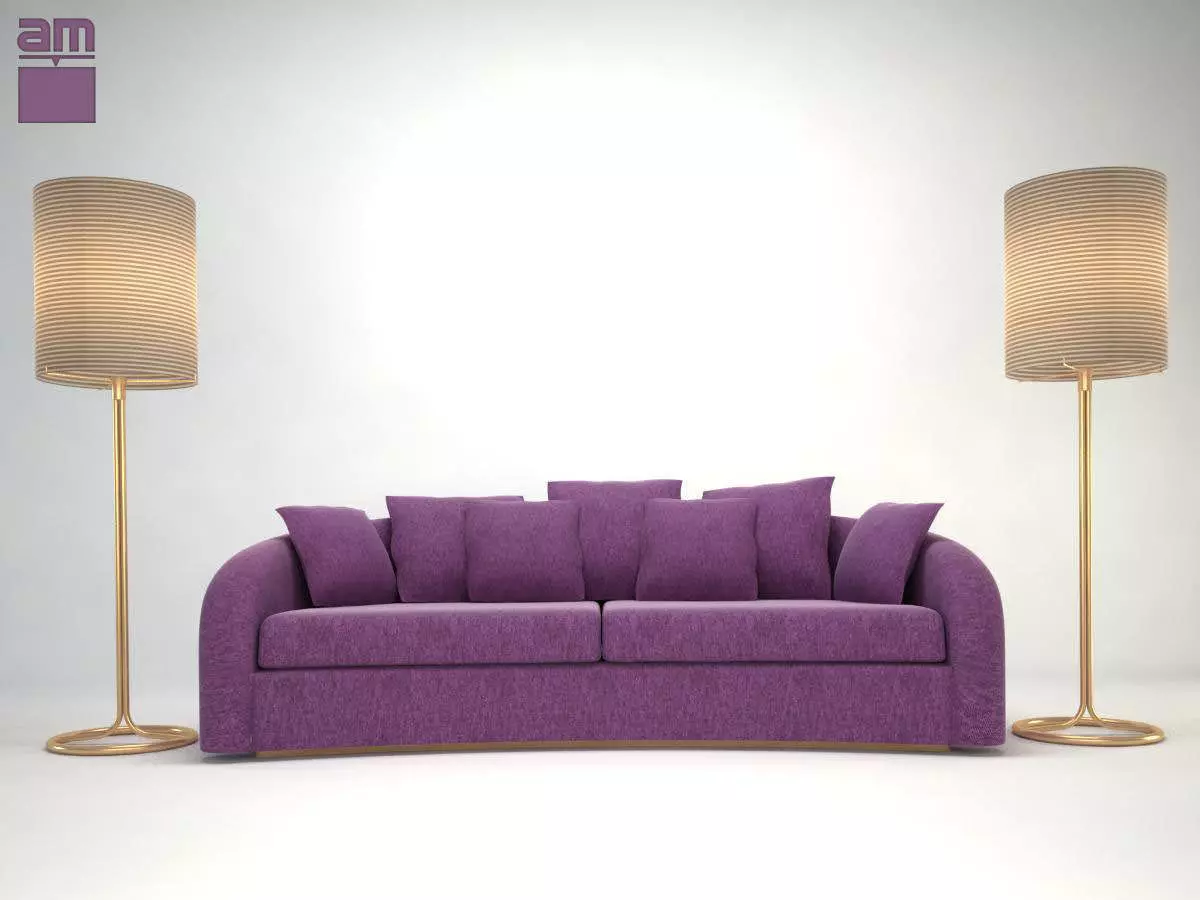 Armani sofa Esther 3D model_0