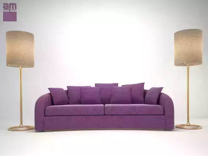 Armani sofa Esther 3D model