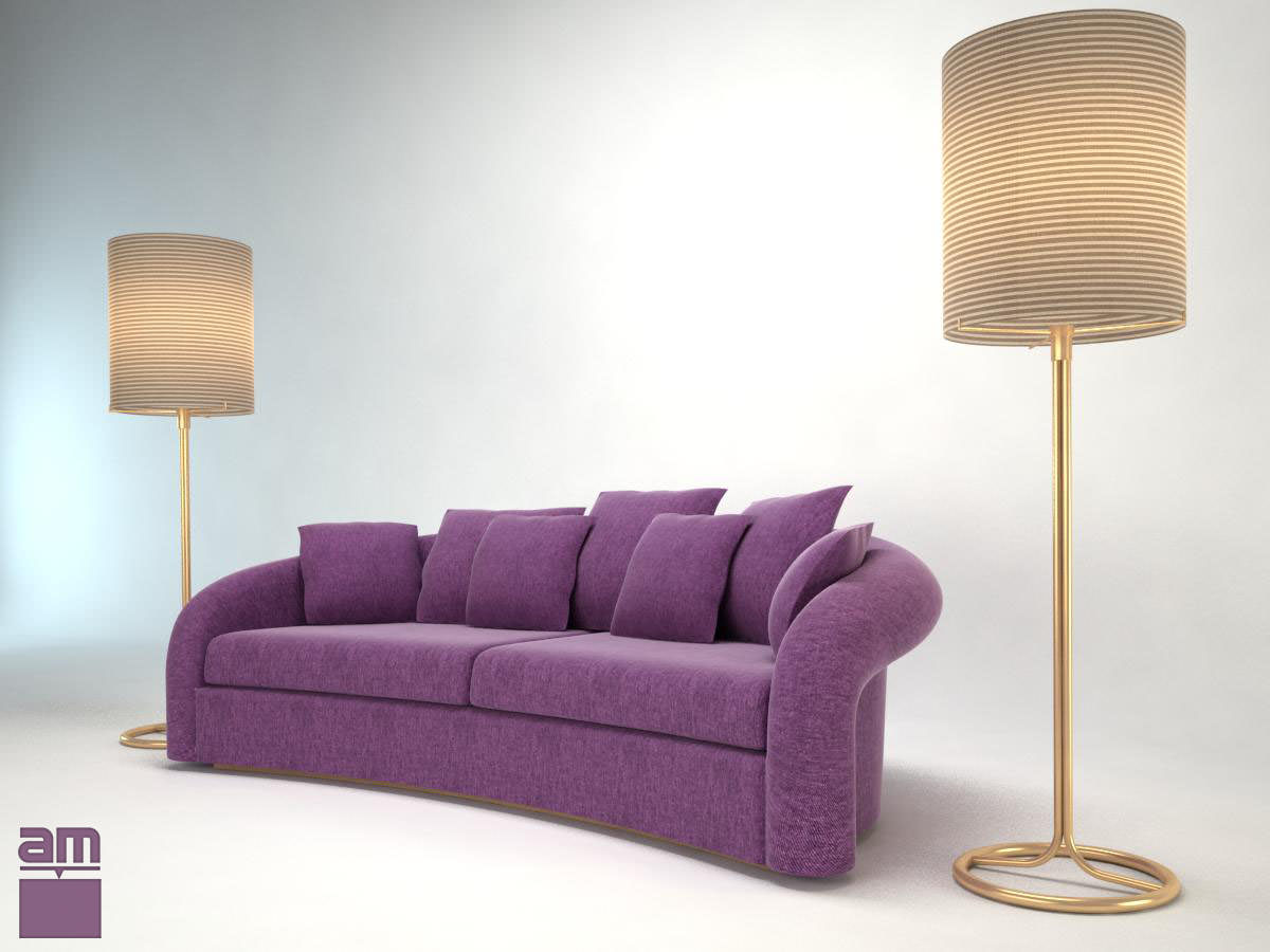 Armani sofa Esther 3D model_1