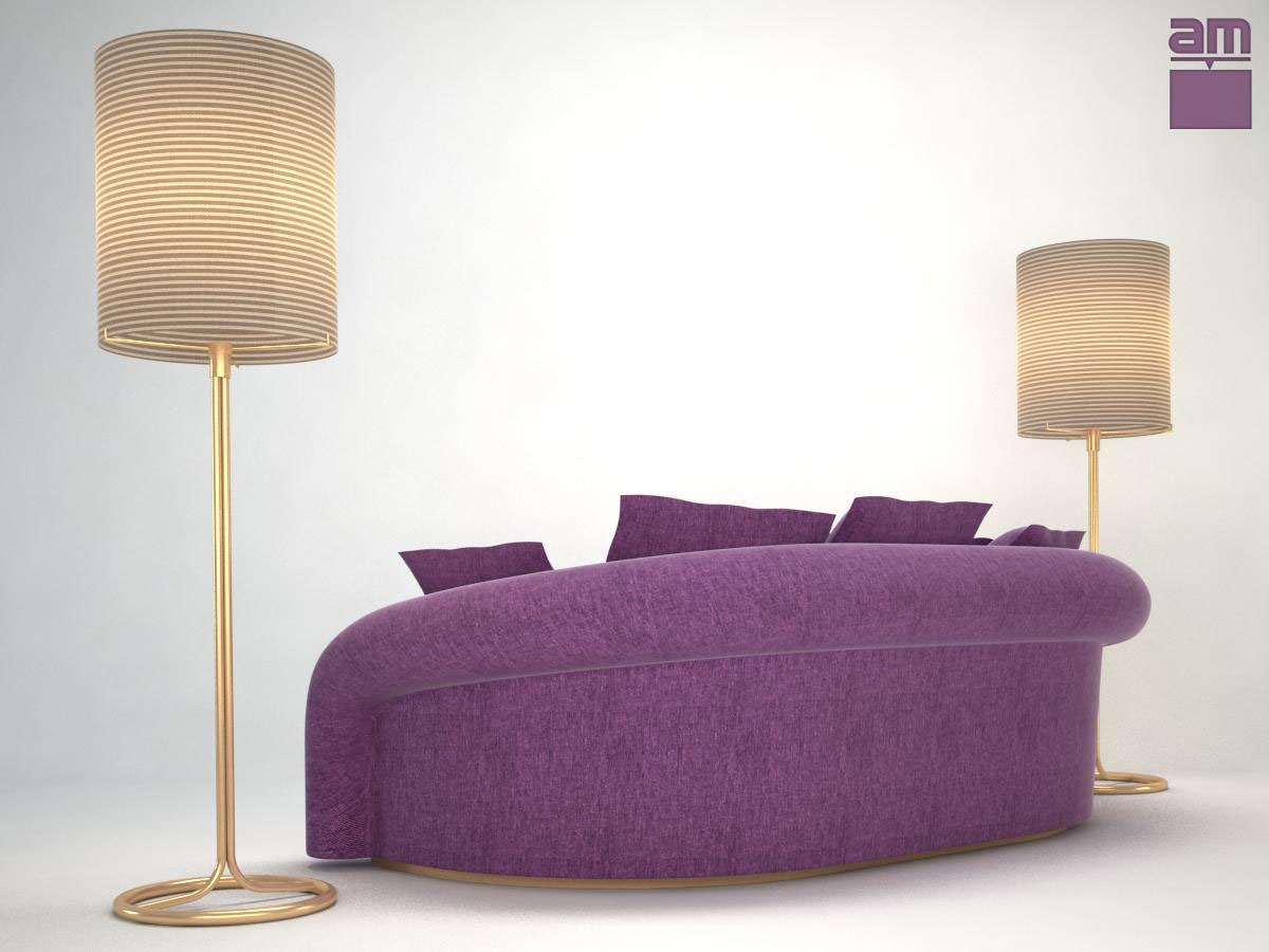 Armani sofa Esther 3D model_2