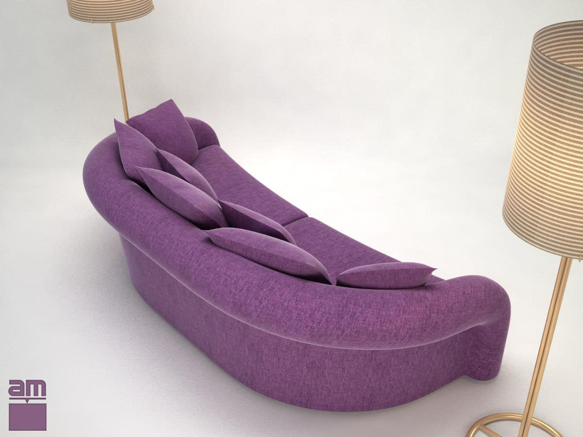 Armani sofa Esther 3D model_3
