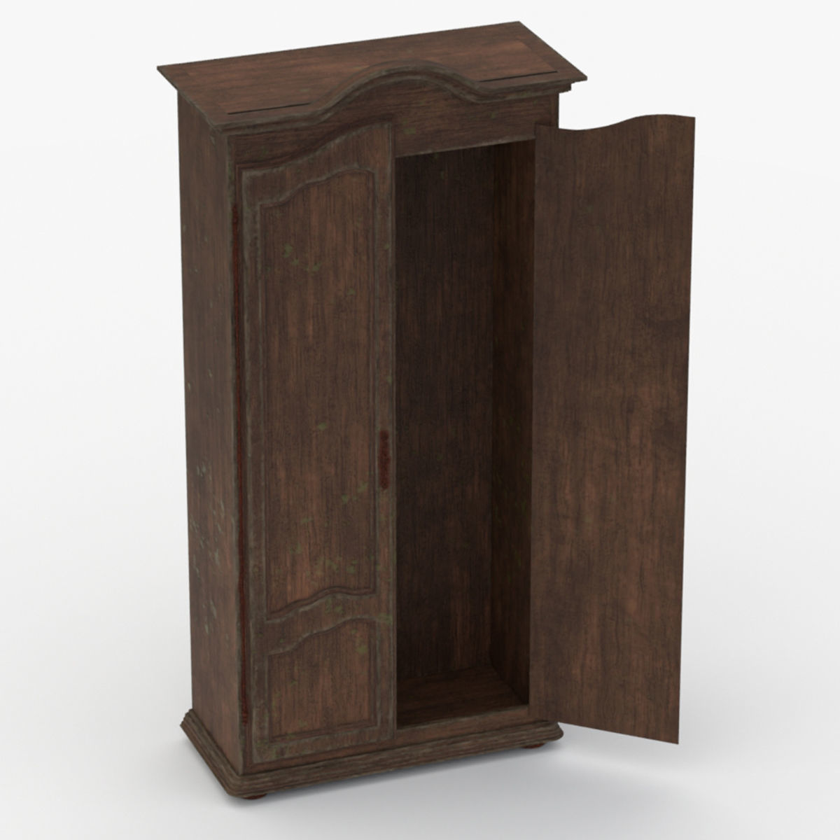 4K Old Mouldy Wardrobe 3D model_9