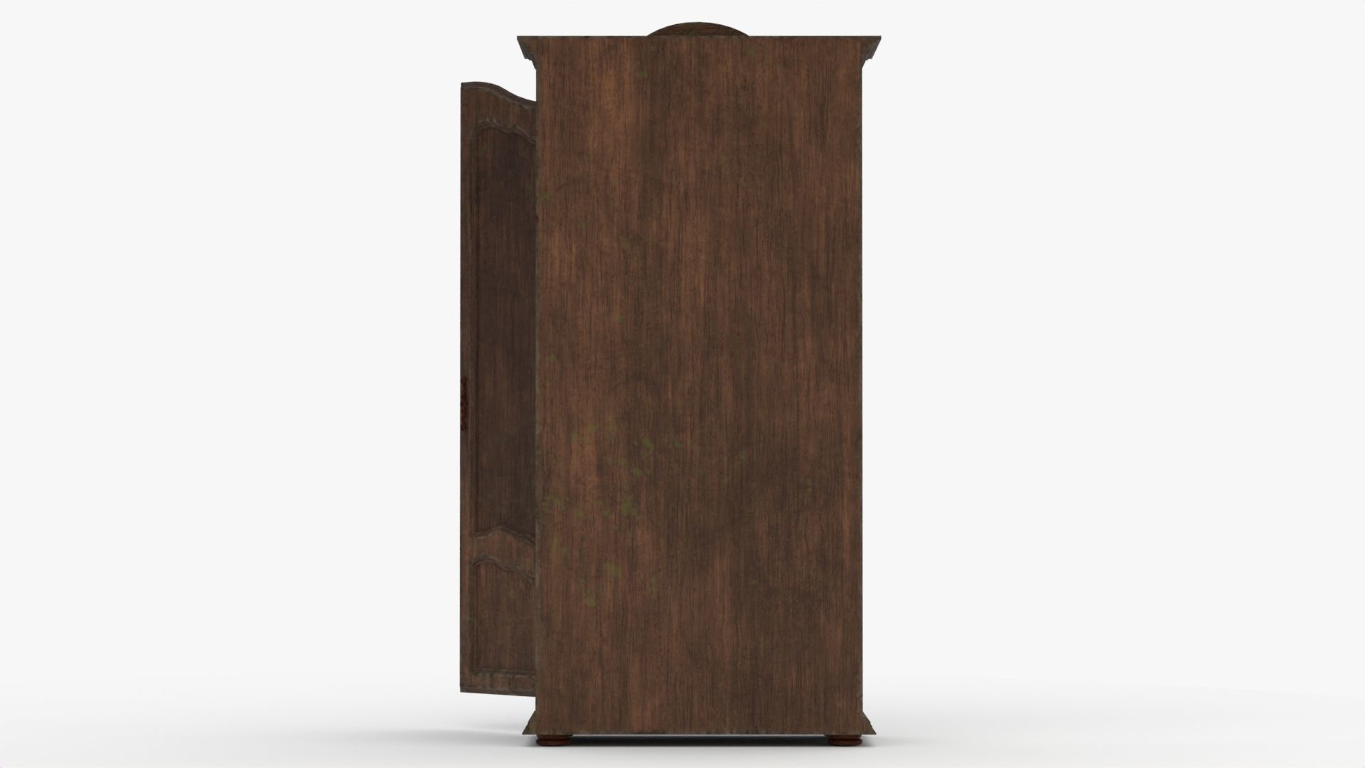 4K Old Mouldy Wardrobe 3D model_3