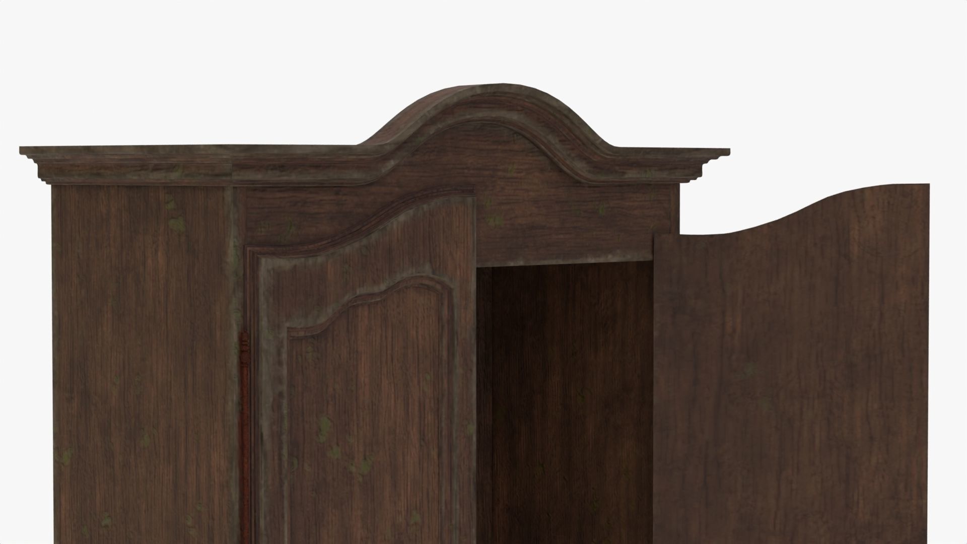 4K Old Mouldy Wardrobe 3D model_4