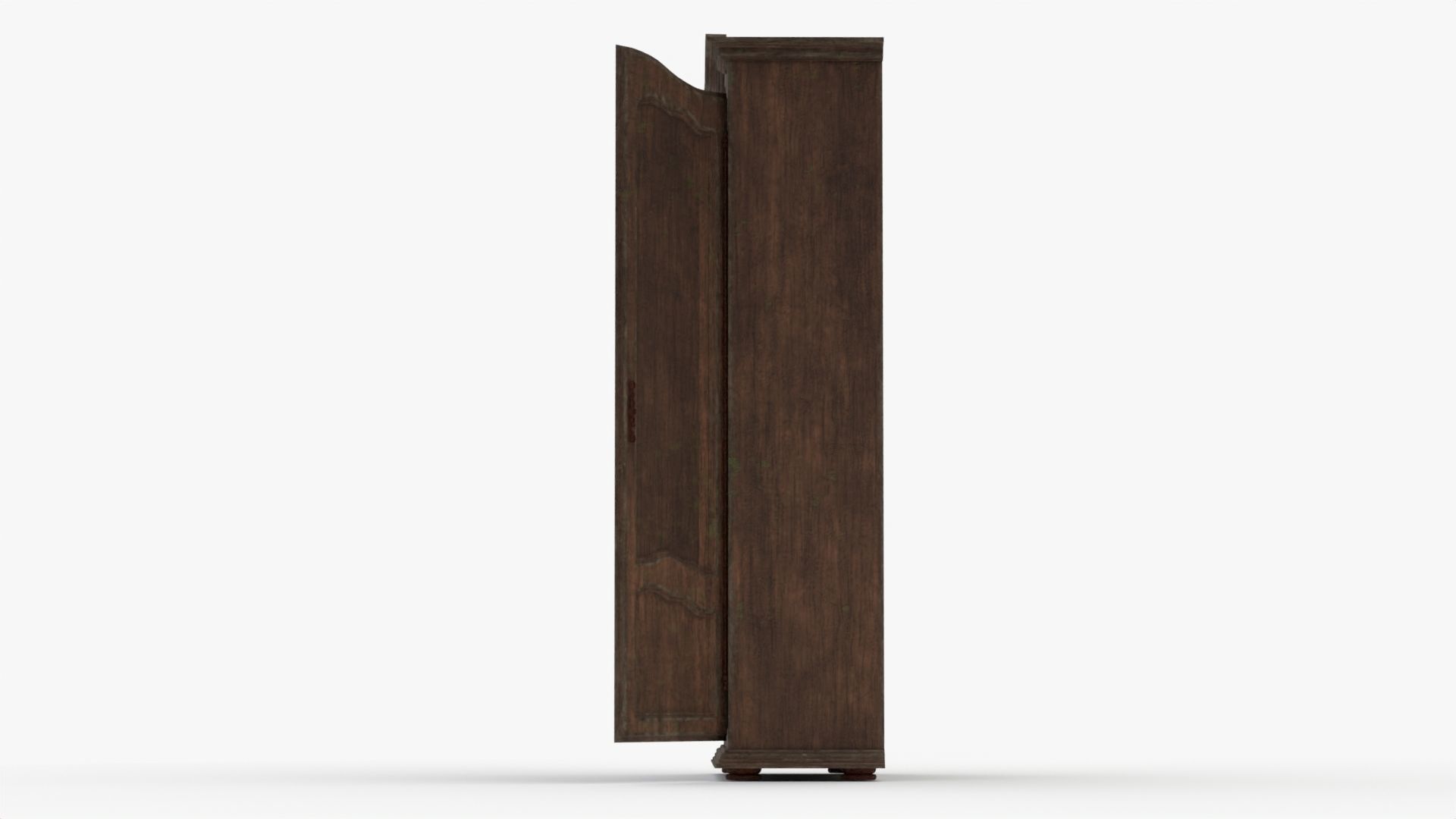 4K Old Mouldy Wardrobe 3D model_2