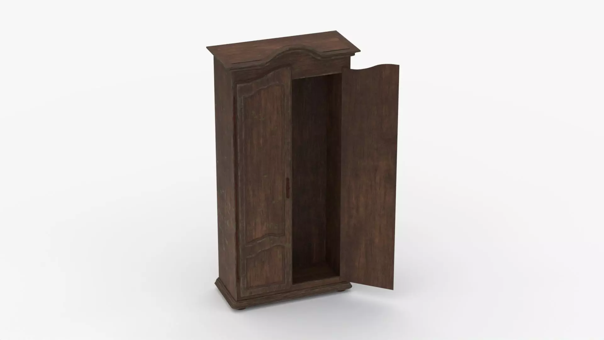 4K Old Mouldy Wardrobe 3D model_0
