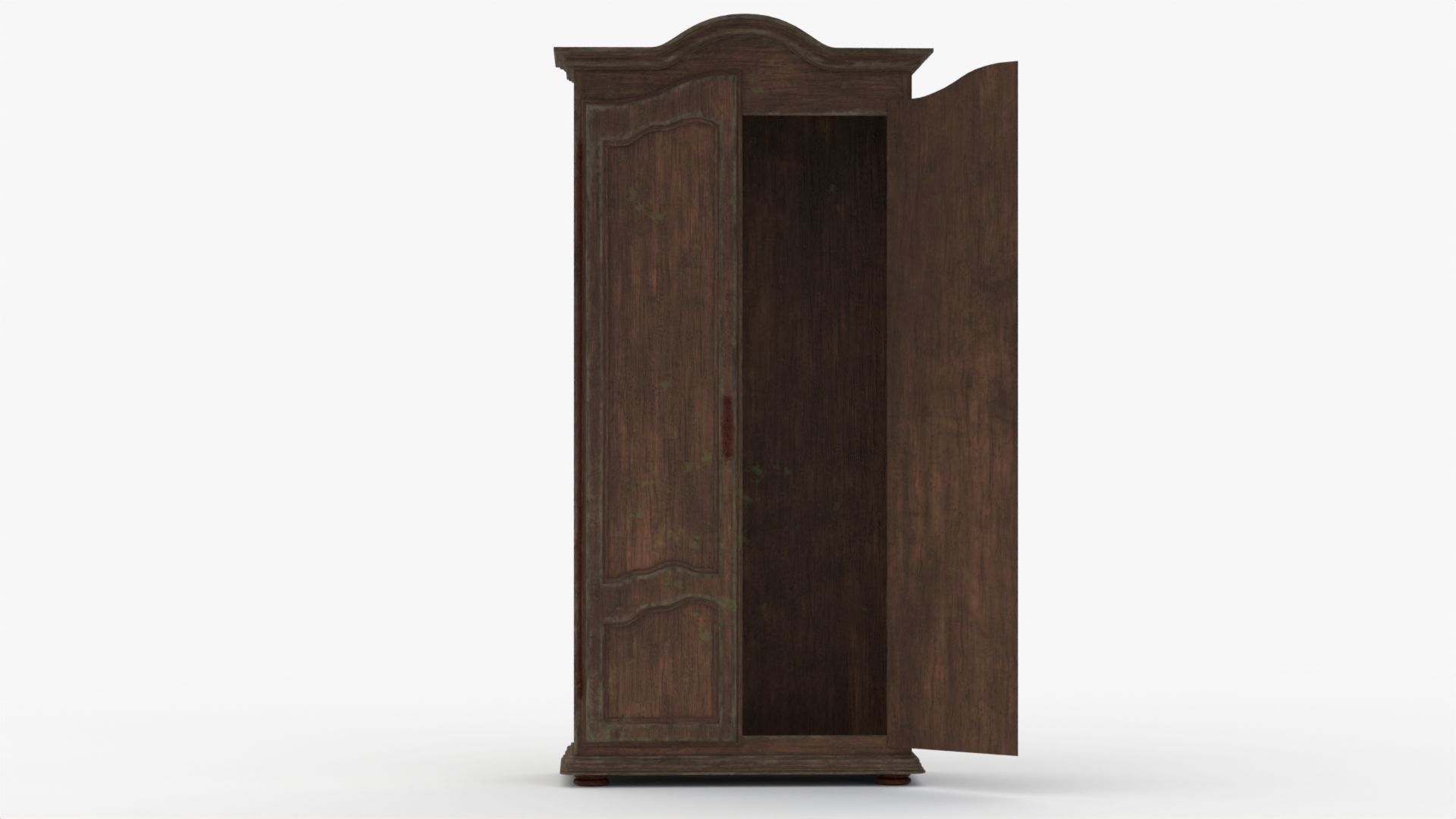 4K Old Mouldy Wardrobe 3D model_1