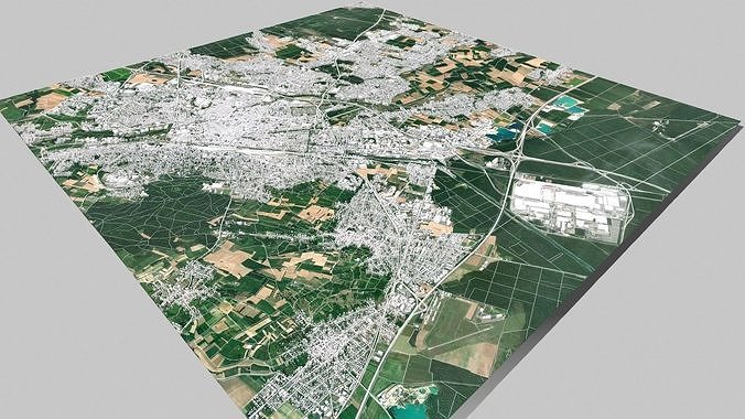 Cityscape Mulhouse France 3D model 6