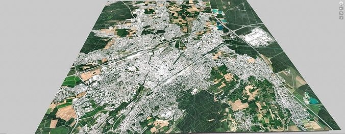Cityscape Mulhouse France 3D model 2